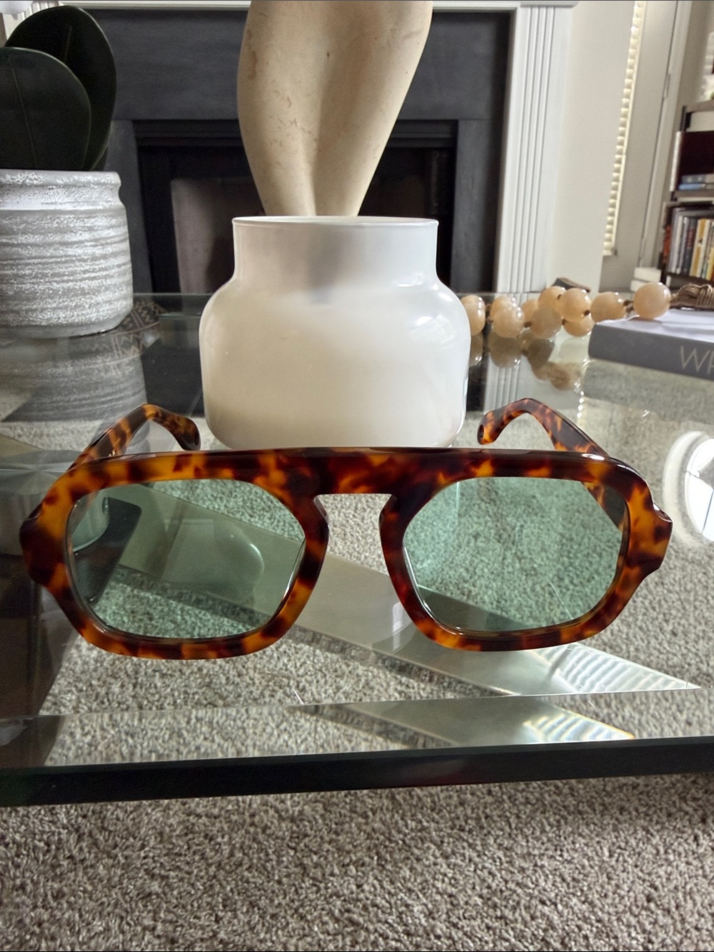 Elisa Johnson Tortoise shell Square Women's Sunglasses - Brown